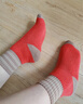 雅鹿秋冬襪子男撞色毛圈襪子女加厚抗菌防臭情侶保暖襪中長(cháng)筒地板襪 曬單實(shí)拍圖