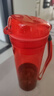 特百惠（Tupperware）晶彩400ml塑料杯男女士學(xué)生運動(dòng)水杯子大容量泡茶杯 石榴紅 曬單實(shí)拍圖