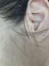 周六福S925銀愛(ài)心耳釘耳飾經(jīng)典符號生日禮物BY097443 一對 曬單實(shí)拍圖