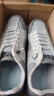 男鞋流行秋冬網(wǎng)布透氣一腳蹬豆豆鞋軟底防滑耐磨健步休閑板鞋男 X2508-灰色 44 曬單實(shí)拍圖