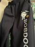 巴布豆（BOBDOG）兒童套裝春秋男孩衛衣運動(dòng)服春裝帥氣時(shí)髦男童衣服 靛藍+藏青130 曬單實(shí)拍圖