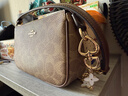 蔻馳（COACH）【品牌直供】女士小號手提手拿包腋下包麻將包新年情人節禮物 曬單實(shí)拍圖