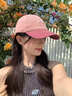 CACUSS棒球帽子女士潮流百搭鴨舌帽戶(hù)外旅游遮陽(yáng)休閑透氣運動(dòng)太陽(yáng)帽霧粉 曬單實(shí)拍圖