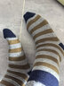 貓人女士襪子女【100%純棉】秋冬撞色條紋中筒襪防臭10A抑菌長(cháng)襪女4雙 曬單實(shí)拍圖