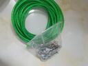 不銹鋼晾衣繩室外鋼絲晾衣服的繩子戶(hù)外曬被子加粗包塑鋼絲繩室內 綠皮晾衣繩-8mm粗【全套配件包】 10米長(cháng) 曬單實(shí)拍圖