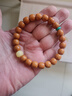 山中玉猴頭手串雕刻京小核桃八棱手串精品單圈男女文玩佛珠七夕送禮物- 老型桶珠+優(yōu)化蜜蠟松石款 曬單實(shí)拍圖