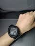 卡西歐（CASIO）手表男士G-SHOCK學(xué)生考試運(yùn)動雙顯防水黑金黑武士石英日韓表禮物 黑武士  GA-110-1B 蔡徐坤同款 曬單實(shí)拍圖