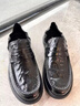 百麗一腳蹬休閑樂(lè )福鞋男2026新春商場(chǎng)款牛皮革厚底商務(wù)鞋8ZJ02AM6 黑色 42 曬單實(shí)拍圖