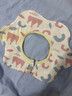 愛(ài)貝迪拉（AIBEDILA） 嬰兒口水巾4條純棉印花圍嘴寶寶360°旋轉飯兜3層新生兒防水圍兜 曬單實(shí)拍圖