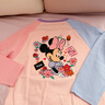 迪士尼（Disney）兒童純棉加厚圓領(lǐng)打底衫雙面印花女童學(xué)生長(cháng)袖T上衣 花叢米妮 150 曬單實(shí)拍圖