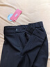京東京造西褲女2026春季新款顯瘦休閑褲子女寬松顯瘦直筒四面彈 黑色M 曬單實(shí)拍圖
