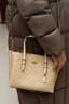 蔻馳（COACH）【品牌直供】女士MOLLIE25中號手提斜挎托特包CV965禮物 曬單實(shí)拍圖