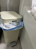 飛達三和雙開(kāi)蓋垃圾桶7L白色按壓腳踏夾縫緩降家用客廳臥室衛生間廁所廚房 曬單實(shí)拍圖