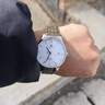 天王（TIAN WANG）手表男士 情人節禮物昆侖系列商務(wù)機械男表白色GS5876S.D.S1.W-1 曬單實(shí)拍圖