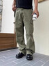 NEIGBORL【牧馬人】釗叔制復古重工百搭休閑褲水洗多口袋寬松男女工裝褲子 綠色 L 曬單實(shí)拍圖