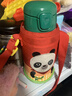 樂(lè )扣樂(lè )扣（LOCK&LOCK）【雙飲蓋】?jì)和蠈W(xué)專(zhuān)用保溫杯304不銹鋼卡通水杯【熊貓】550ml 曬單實(shí)拍圖