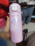 GULOO兒童保溫杯女孩庫洛米雙飲吸管水杯316不銹鋼小學(xué)生上學(xué)專(zhuān)用水壺 美樂(lè )蒂 480ml 【送背帶+雙飲】 曬單實(shí)拍圖