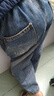 悠悠童話(huà)春秋兒童褲子2025秋季男童牛仔褲中大童棉質(zhì)休閑老爹褲時(shí)尚潮 曬單實(shí)拍圖