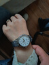 天王（TIAN WANG）手表女士 情人節禮物昆侖系列鋼帶機械女表白色LS5876S.D.S1.W-1 曬單實(shí)拍圖