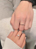 沄汧925純銀戒指情侶對戒一對求婚表白婚戒1克拉生日禮物2026新款首飾 一克拉真愛(ài)情侶對戒【證書(shū)+禮盒】 曬單實(shí)拍圖