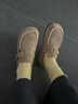 莎莎蘇【楊超越同款】春夏咖啡貝果兩穿半拖勃肯單鞋女內增高ZA54781-41 曬單實(shí)拍圖