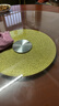 煜檸苑轉盤(pán)餐桌可旋轉圓盤(pán)家用酒店商用飯店大桌子圓形桌面鋼化玻璃轉盤(pán) 金沙-直徑100cm-加厚 防爆加強版耐高溫 曬單實(shí)拍圖