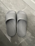 稻草人拖鞋男士居家用洗澡防滑浴室內戶(hù)外穿情侶厚底靜音女涼拖 灰44-45 曬單實(shí)拍圖