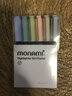 慕那美（monami）熒光筆學(xué)生用做筆記神器彩色記號筆標記劃重點(diǎn)不掉色 莫蘭迪6色套裝06021Z06-G 曬單實(shí)拍圖