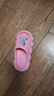 迪士尼童鞋夏季浴室涼拖鞋女童愛(ài)莎公主戶(hù)外防滑一字拖F1361 橘粉  曬單實(shí)拍圖