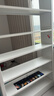 豫正側板內側封閉窄邊省空間圖書(shū)館書(shū)架鋼制書(shū)架落地碳鋼鐵藝家用書(shū)架 （窄邊）白色單面2.0米高六層 115主架 曬單實(shí)拍圖