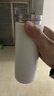 米家 保溫杯 316不銹鋼水杯 男女士杯子 大容量茶杯便攜 350ml白色 曬單實(shí)拍圖