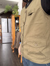 洺威保登100%純棉馬甲背心男士工裝春秋寬松潮流馬夾戶(hù)外休閑美式復古外套 軍綠色 M 建議110-125斤左右 曬單實(shí)拍圖