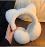 JAJALIN冬季耳罩可愛(ài)保暖貓耳朵護耳毛絨戶(hù)外防凍防寒耳套捂子可折疊學(xué)生 曬單實(shí)拍圖