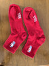 NBA大紅色襪子男本命年結婚喜慶新年馬年鴻運騏驥紅中筒運動(dòng)棉襪3雙 曬單實(shí)拍圖