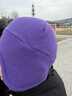 Keep保暖帽子男女同款加絨騎行護耳抗寒冬季跑步 紫色 曬單實(shí)拍圖