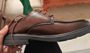 卡帝樂(lè )鱷魚(yú)（CARTELO）格紋男士皮鞋耐磨軟牛皮休閑皮鞋男商務(wù)圓頭厚底男鞋9672 棕色 42 曬單實(shí)拍圖