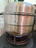 九陽(yáng)（Joyoung）蒸鍋不銹鋼雙層蒸鍋蒸魚(yú)蒸饅頭包子家用不銹鋼蒸蒸籠大容量28CM 曬單實(shí)拍圖