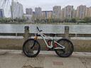 新款哈士奇軟尾山地車(chē)氣壓前叉油簧后膽動(dòng)作油剎變速自行車(chē)青少年 奧迪灰 曬單實(shí)拍圖