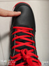 特步籃球鞋男鞋冬季新款減震運動(dòng)鞋防滑冬季皮面實(shí)戰球鞋男 黑紅 44 曬單實(shí)拍圖