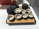 京東京造 茶具整套 功夫茶具陶瓷套裝茶壺茶杯茶盤(pán)【黑陶提梁壺】 12件套  曬單實(shí)拍圖
