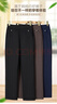 俞兆林（YUZHAOLIN）中年媽媽褲子春秋長(cháng)褲中老年人女褲奶奶夏裝直筒休閑褲夏季彈力褲 黑色  加絨 5XL 建議(155-170斤) 曬單實(shí)拍圖