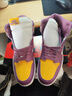 喬1 AJ1 High 高幫 白紫黃兄弟會(huì )復古運動(dòng)籃球鞋男女鞋555088-706 喬1 AJ1 High 高幫 白紫黃兄弟會(huì )555088-706 36 曬單實(shí)拍圖