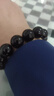 金石靈天然黑曜石手串男女款水晶手鏈海藍寶五行補水佛珠轉運珠生日禮物 黑曜石手鏈8毫米 曬單實(shí)拍圖