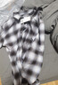 優(yōu)衣庫男女裝法蘭絨格子襯衫長(cháng)袖襯衣薄外套481224 480767 481224/01乳白色 L 曬單實(shí)拍圖