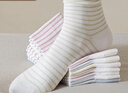 莫代爾無(wú)骨秋冬季襪子女棉質(zhì)彈力條紋松口月子襪清爽親膚舒適透氣堆堆襪 曬單實(shí)拍圖