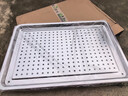 宇太（YUTAI） 304不銹鋼方盤(pán)托盤(pán)沖孔漏盤(pán)瀝水濾油盤(pán)蒸飯盤(pán)茶盤(pán)不銹鋼帶孔盤(pán) 60X40（漏盤(pán)2cm+盛水盤(pán)4.8cm） 曬單實(shí)拍圖