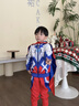 ULTRAMAN奧特曼衣服男童春秋套裝兒童男孩帥氣小孩寶寶洋氣賽羅蜘蛛俠童裝 披風(fēng)款【賽羅】 【披風(fēng)+套裝】 110 【建議身高100-110cm】 曬單實(shí)拍圖