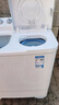 海爾（Haier）洗衣機半自動(dòng)12公斤雙缸雙桶筒滾大容量家用波輪脫水機甩干機雙動(dòng)力一級能效以舊換新國家補貼15% 新一級能效+雙缸洗脫分離+抗菌波輪 波輪 12kg 曬單實(shí)拍圖