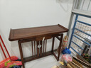 中式玄關(guān)臺榆木靠墻條案供桌輕奢入戶(hù)實(shí)木玄關(guān)柜新中式玄關(guān)桌 100*36*80 曬單實(shí)拍圖