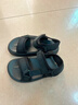 ONEGE新款夏天兒童涼鞋耐磨魔術(shù)貼男童防滑軟底時(shí)尚中大童外穿沙灘鞋潮 黑色 L18 37 內長(cháng)23.5cm 曬單實(shí)拍圖